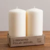 Candles-Kirkland's Home 6 In. Pillar Candles, Set Of 2 Ivory
