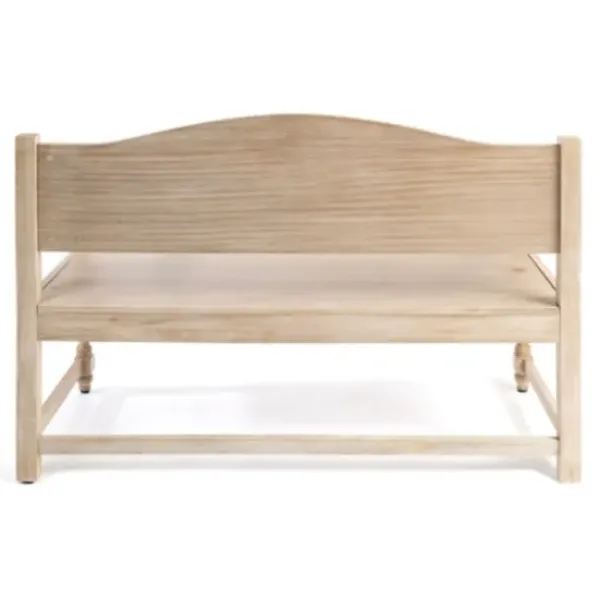 Benches & Ottomans-Kirkland's Home Abby Whitewashed Wood Bench Brown