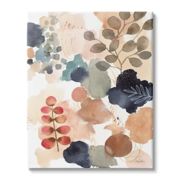 Canvas Art-Kirkland's Home Abstract Botanical Collage Canvas Print, 30X40 In. Multi