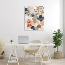 Canvas Art-Kirkland's Home Abstract Botanical Collage Canvas Print, 30X40 In. Multi