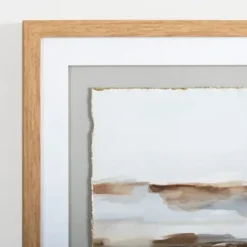 Framed Art-Kirkland's Home Abstract Desert Blues Framed Art Print Blue/Tan