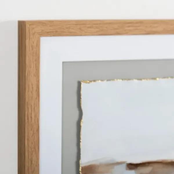 Framed Art-Kirkland's Home Abstract Desert Blues Framed Art Print Blue/Tan