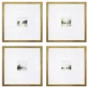 Framed Art-Kirkland's Home Abstract Landscape Framed Art Prints, Set Of 4 White/Green/Blue