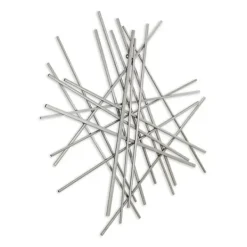 Wall Plaques-Kirkland's Home Abstract Metal Bar Wall Plaque Silver