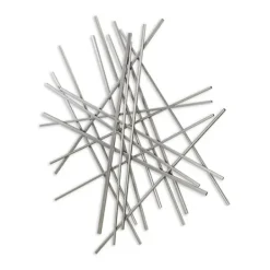Wall Plaques-Kirkland's Home Abstract Metal Bar Wall Plaque Silver