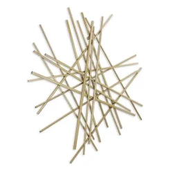 Wall Plaques-Kirkland's Home Abstract Metal Bar Wall Plaque Gold