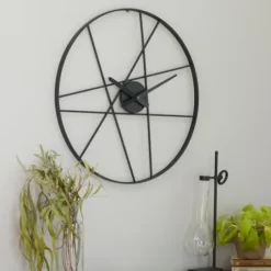 Clocks-Kirkland's Home Abstract Open Frame Web Wall Clock, 24 In.