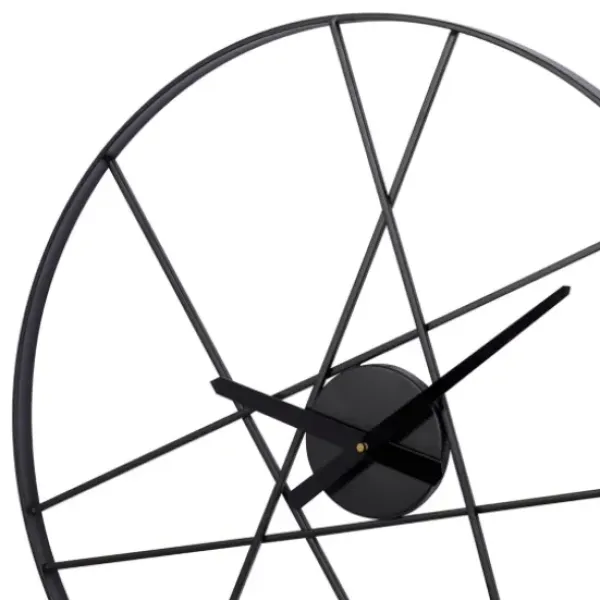 Clocks-Kirkland's Home Abstract Open Frame Web Wall Clock, 24 In.