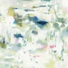 Canvas Art-Kirkland's Home Abstract Reflections Canvas Art Print, 35X35 In. White/Green/Blue