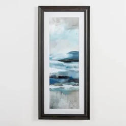 Framed Art-Kirkland's Home Abstract Seascape Ii Framed Art Print Blue