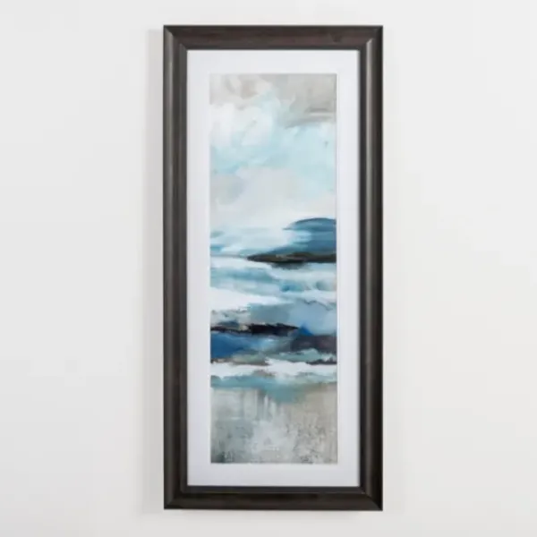 Framed Art-Kirkland's Home Abstract Seascape Ii Framed Art Print Blue