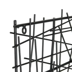 Wall Plaques-Kirkland's Home Abstract Square Metal Wall Plaque Black