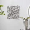 Wall Plaques-Kirkland's Home Abstract Tubes Spill Wall Plaque Silver