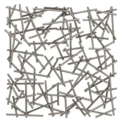 Wall Plaques-Kirkland's Home Abstract Tubes Spill Wall Plaque Silver