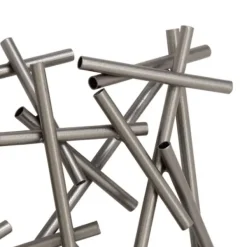 Wall Plaques-Kirkland's Home Abstract Tubes Spill Wall Plaque Silver