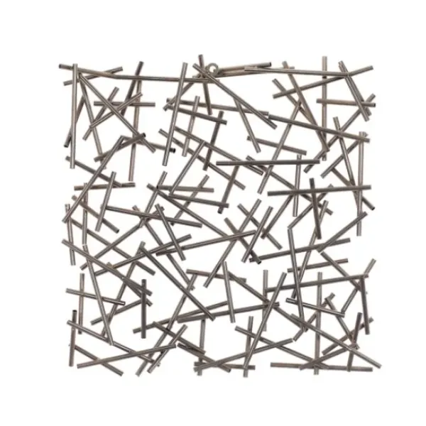 Wall Plaques-Kirkland's Home Abstract Tubes Spill Wall Plaque Silver