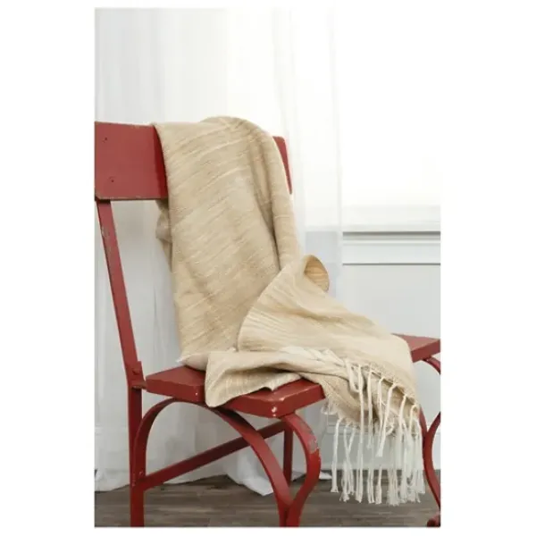 Blankets & Throws-Kirkland's Home Abstract Woven Throw Tan