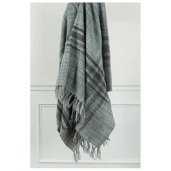 Blankets & Throws-Kirkland's Home Abstract Woven Throw Gray