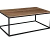 Coffee Tables-Kirkland's Home Acacia Wood And Black Iron Coffee Table Brown
