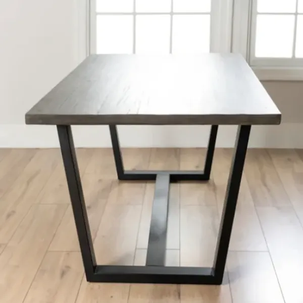 Dining Tables-Kirkland's Home Acacia Wood And Metal Industrial Dining Table Brown/Black