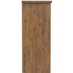 Entryway Furniture-Kirkland's Home Acacia Wood X Back Storage Shoe Cubbie Black/Brown
