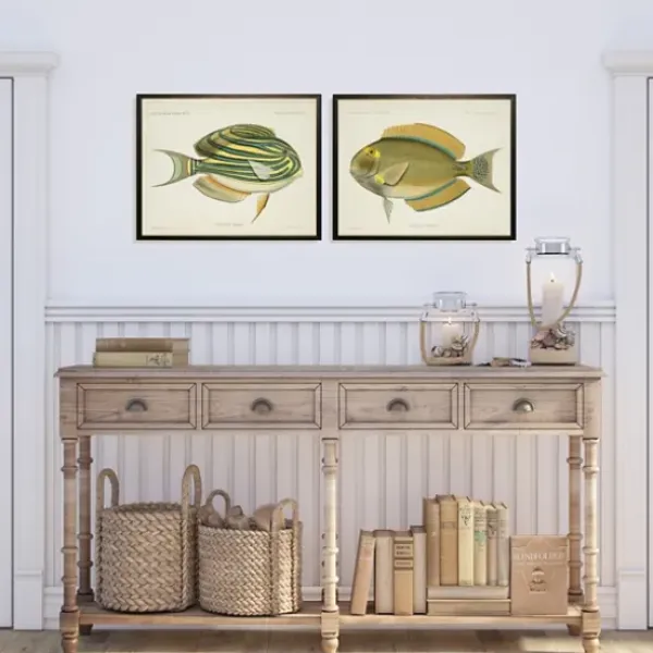 Framed Art-Kirkland's Home Acanthurus Fish Framed Art Prints, Set Of 2 White/Multi