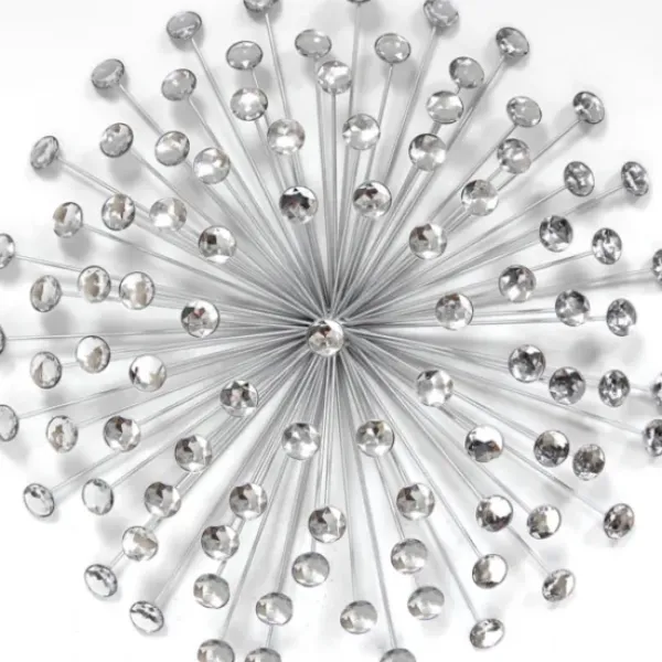 Wall Plaques-Kirkland's Home Acrylic Burst Wall Plaque Silver