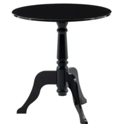 Accent & End Tables-Kirkland's Home Acrylic Tripod Spindle Side Table Black