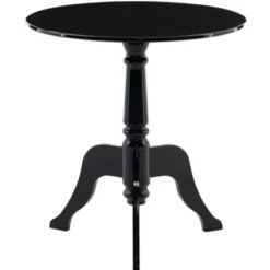Accent & End Tables-Kirkland's Home Acrylic Tripod Spindle Side Table Black