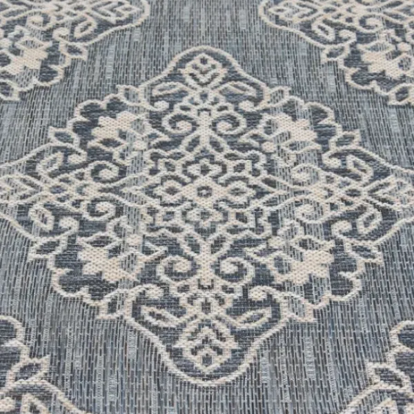 Outdoor Rugs-Kirkland's Home Adelaide Woven Outdoor Area Rug, 6X9 Brown