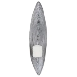 Sconces-Kirkland's Home Adrienne Steel Spiral Sconce Silver