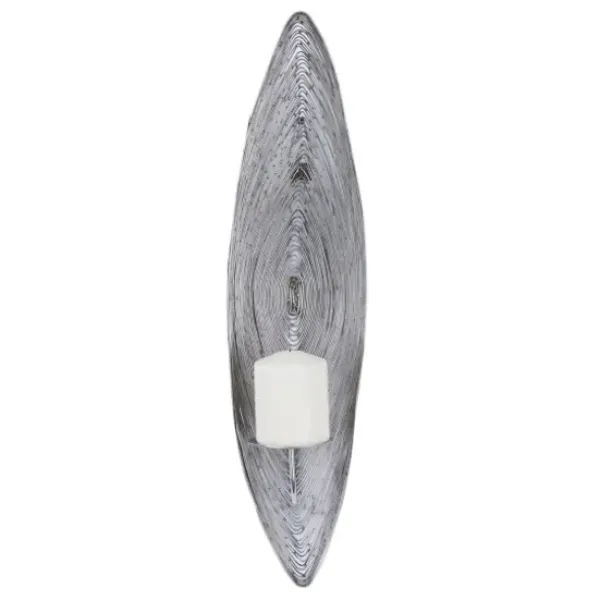 Sconces-Kirkland's Home Adrienne Steel Spiral Sconce Silver