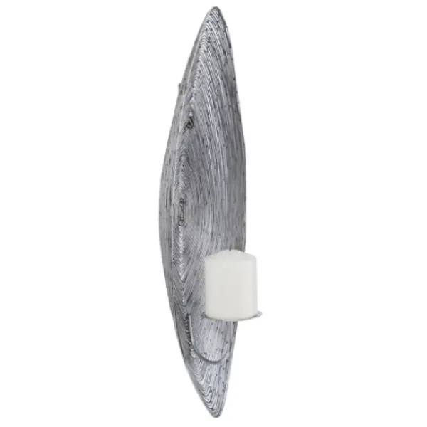 Sconces-Kirkland's Home Adrienne Steel Spiral Sconce Silver