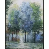 Framed Art-Kirkland's Home Afternoon Light Forest Framed Art Print Blue/Green/White/Black