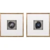 Wall Plaques-Kirkland's Home Agate Shadowbox Framed Wall Plaques, Set Of 2 Blue