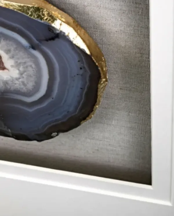 Wall Plaques-Kirkland's Home Agate Shadowbox Framed Wall Plaques, Set Of 2 Blue