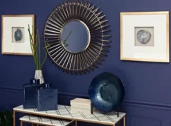 Wall Plaques-Kirkland's Home Agate Shadowbox Framed Wall Plaques, Set Of 2 Blue