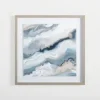 Framed Art-Kirkland's Home Agate Waves Framed Art Print Blue