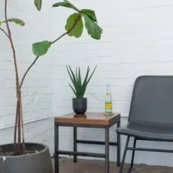 Arrangements & Greenery-Kirkland's Home Agave Arrangement In Black Decorative Pot Green/Black