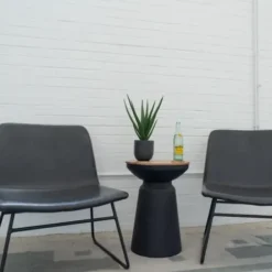 Arrangements & Greenery-Kirkland's Home Agave Arrangement In Black Decorative Pot Green/Black