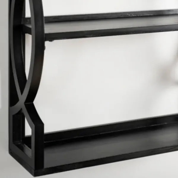 Shelves-Kirkland's Home Agnes Black 3-Tier Wall Shelf