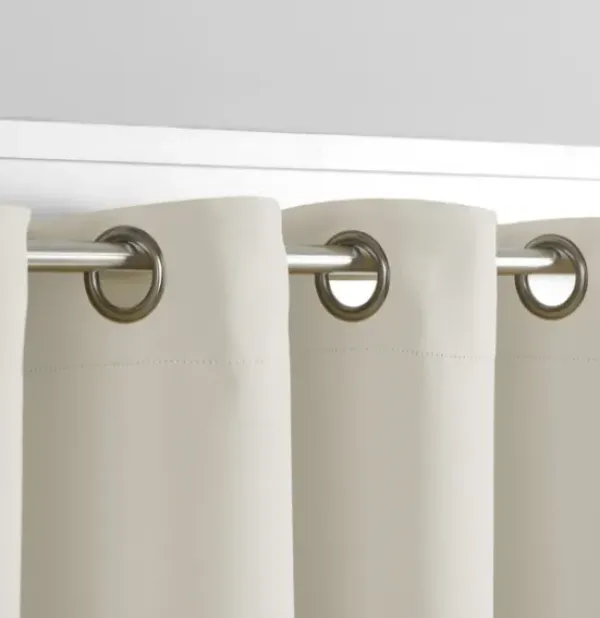Curtains & Drapes-Kirkland's Home Alabaster Blackout 2-Pc. Curtain Panel Set, 63 In. White