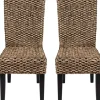 Dining Chairs-Kirkland's Home Alana Water Hyacinth Parson Chairs, Set Of 2 Brown