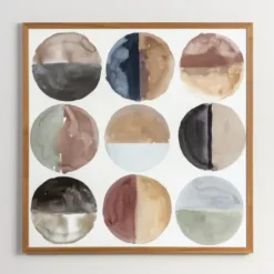 Framed Art-Kirkland's Home Align Dots Framed Art Print Multi