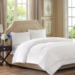 Comforters-Kirkland's Home All Season Down Alternative King Comforter White
