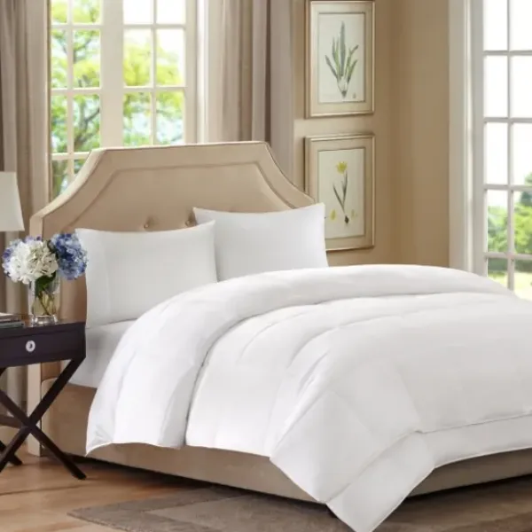 Comforters-Kirkland's Home All Season Down Alternative King Comforter White
