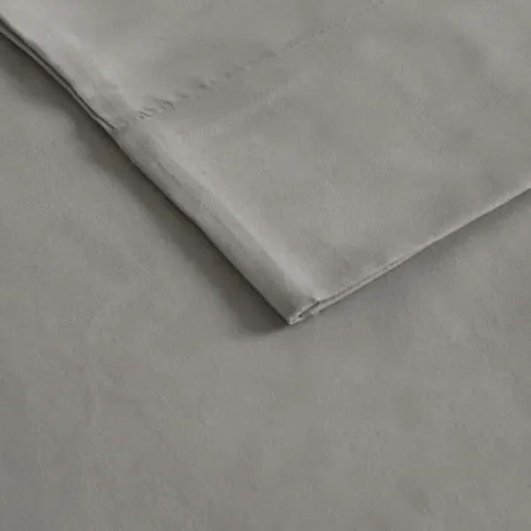 Bed Sheets-Kirkland's Home All Season Moisture Wicking King Sheet Set Gray