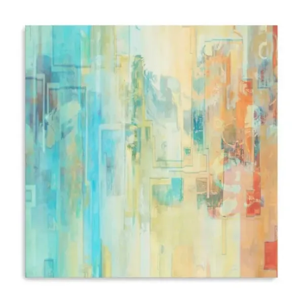 Canvas Art-Kirkland's Home Alley Walls Canvas Art Print Blue/Yellow