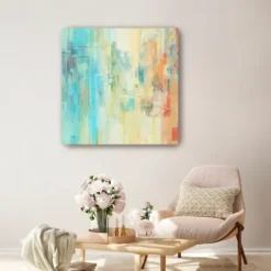 Canvas Art-Kirkland's Home Alley Walls Canvas Art Print Blue/Yellow