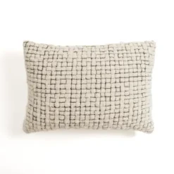 Pillows-Kirkland's Home Allison Lumbar Pillow Ivory